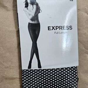 Express Black Fishnet Tights NEW!